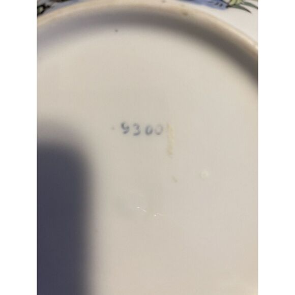 Andrea by Sadek Vintage Designer Porcelain Chinoiserie Floral Centerpiece Bowl - Picture 5 of 5